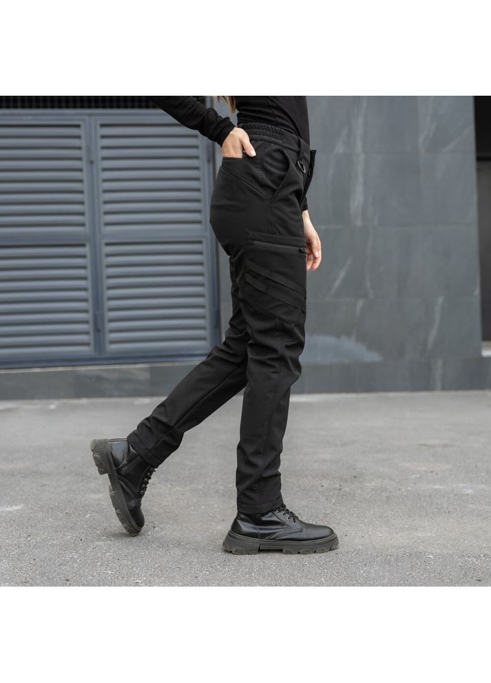 Штани-карго Static Жіночі Чорний Pobedov (301788948)