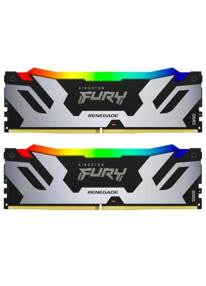 Модуль пам'яті для комп'ютера (ex.HyperX) (KF576C38RSAK2-32) Kingston FURY DDR5 32GB (2x16GB) 7600 MHz Renegade RGB XMP (389701402)