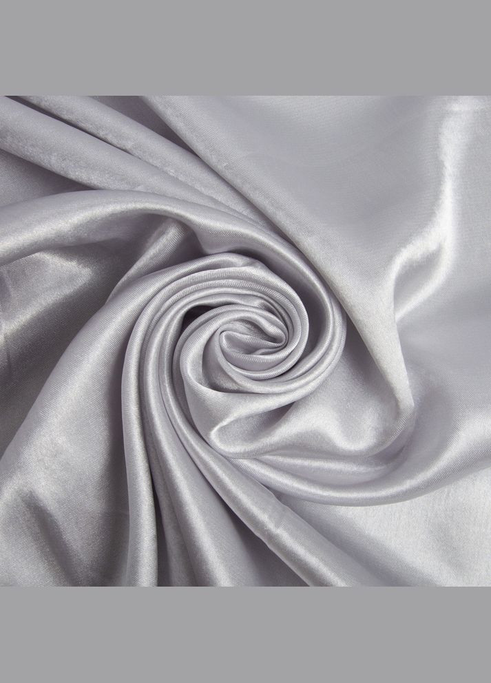 Тканина костюмна креп-сатин світло сірий IDEIA (275869526)