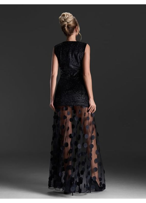 Чорна плаття 15430 чорне ISSA PLUS однотонна