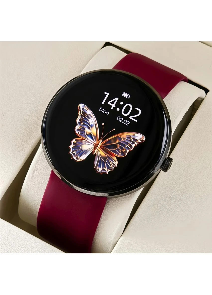Смарт-годинник Smart Luna Cherry Rubber AMOLED 46 мм чорний каучук 3 ремінці No Brand (401850720)