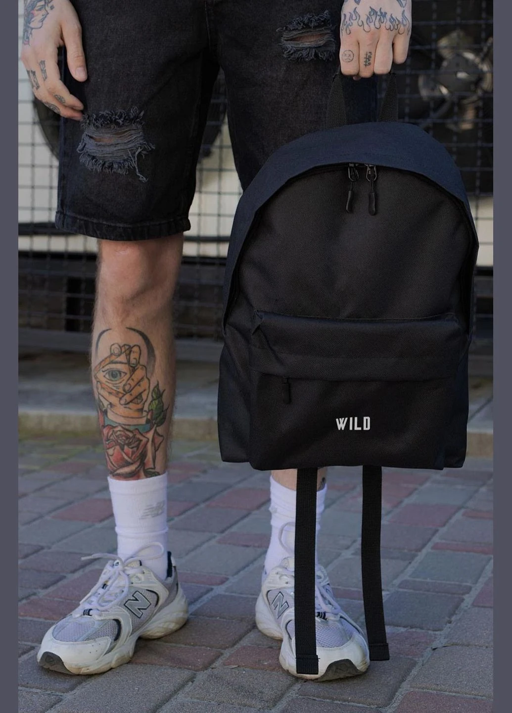 Чоловічий Повсякденний Рюкзак Шкільний Compact З Принтом Wild Without (345565060)