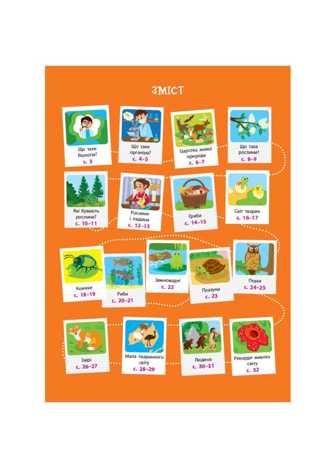 Детям о науке "Биология" 14003 на украинском языке, 32 страницы Ranok Creative (312005543)