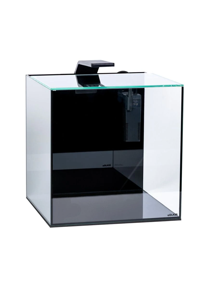 Акваріумний набір BlackCube 20 л, із чорною задньою стінкою, 27х27х27 см, скло 4 мм Collar (376982793)