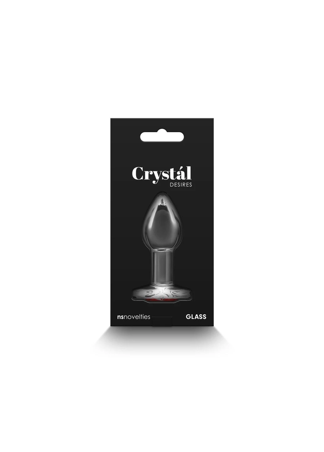 Стеклянная анальная пробка Crystal – Desires – Red Heart – Small Ns Novelties (398831437)