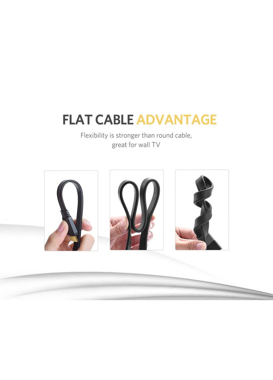 Кабель HDMI Flat Cable 1.5m (UGR-50819) (UGR-50819) Ugreen ED015 (372685707)