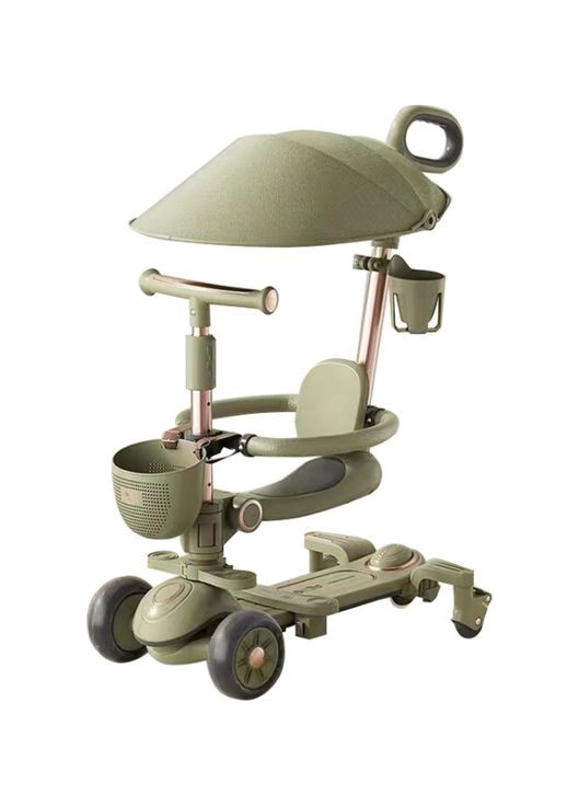 Детский самокат 4in1 8028 olive, black, white Maraton (369927384)