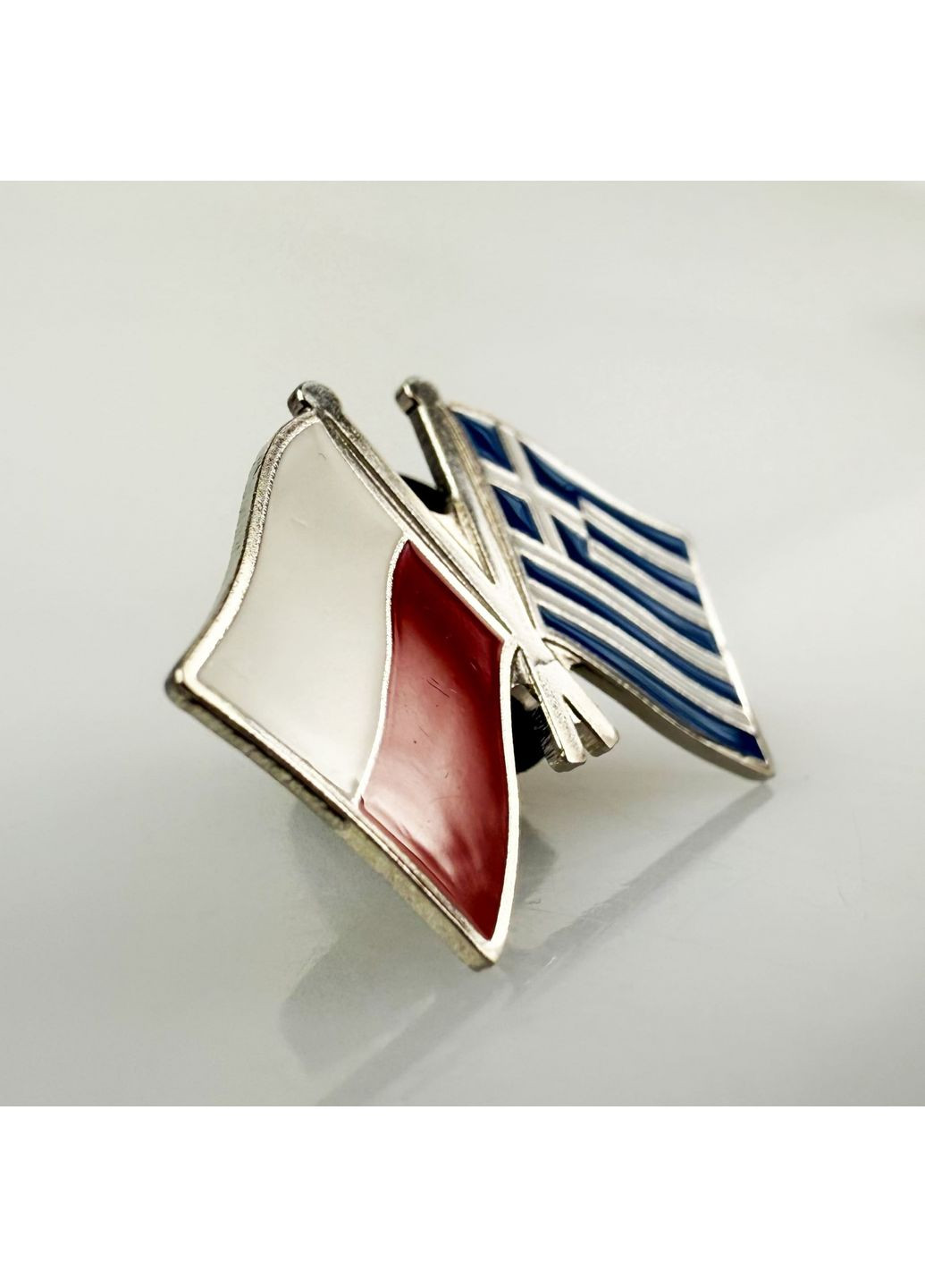 Значок прапор Польщі / Греції (7009) Dobroznak (365246389)