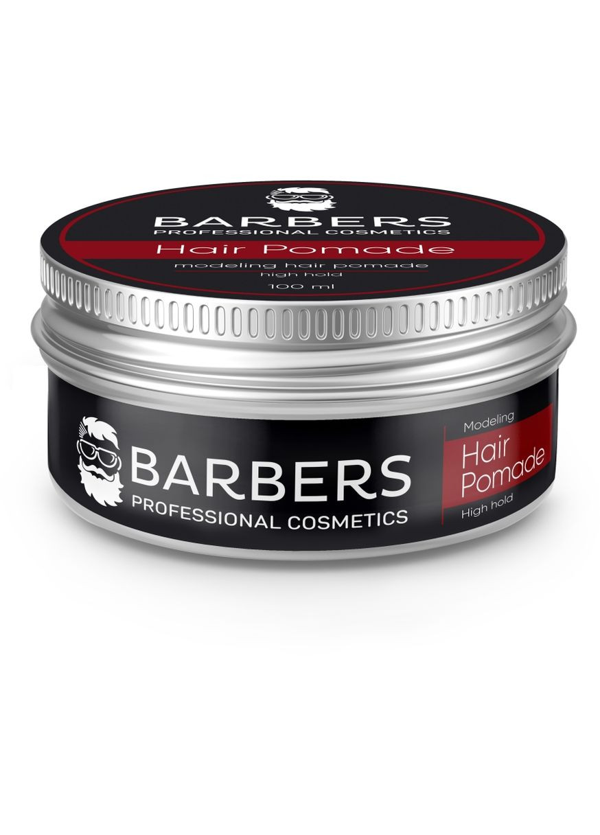 Помада для волосся, сильна фіксація Modeling Hair Pomade High Hold 100ml (698941-31260) Barbers (368615857)