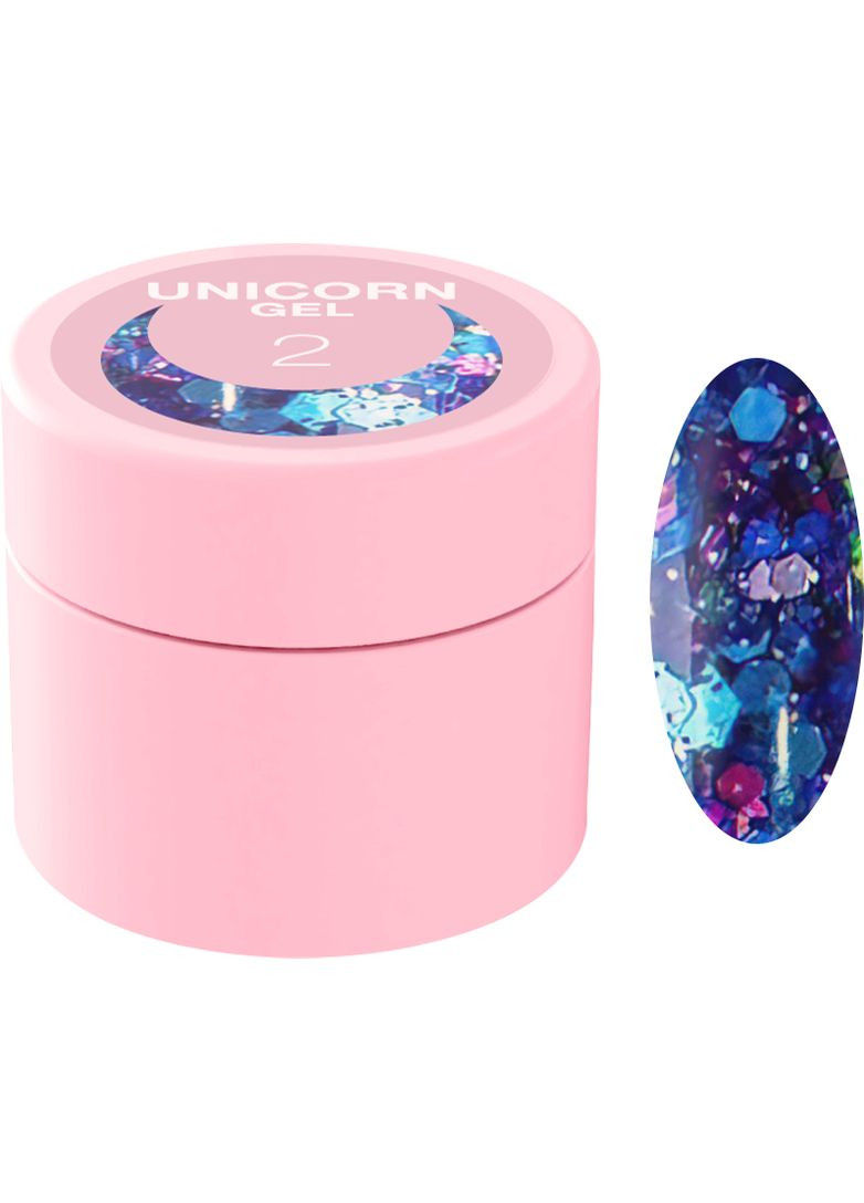 Блесточки для ногтей Unicorn Gel №2 5мл Luna (352183685)