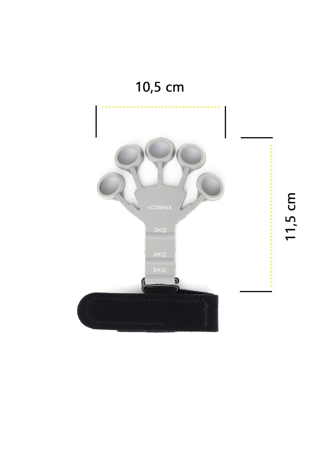 Еспандер для пальців та зап'ястя Finger Gripper 3-5 кг професійний XR-0220 Cornix (315720383)