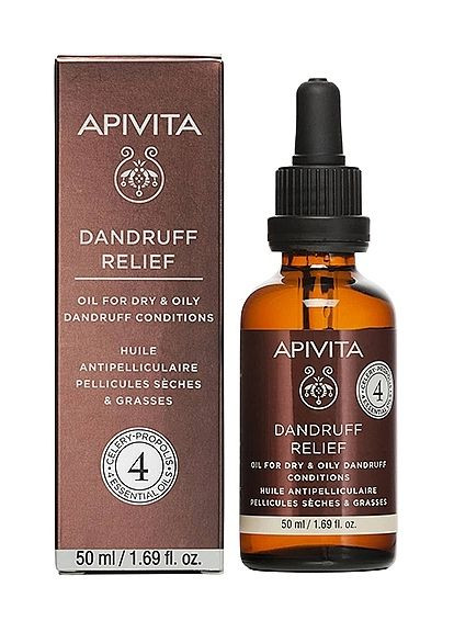 Олія для волосся від сухої та жирної лупи Hair Loss Dandruff Relief Oil 50ml (396551-31155541) Apivita (368649380)