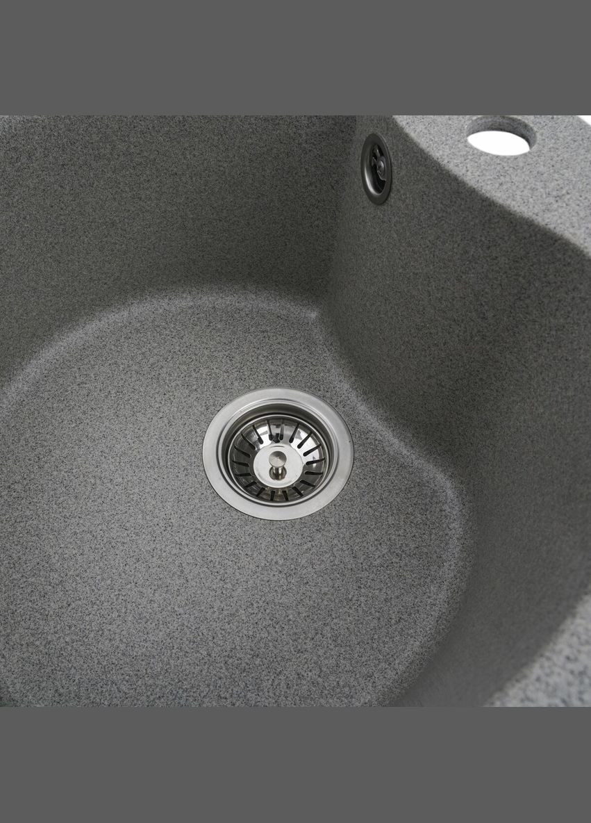 Гранитная мойка для кухни 480 TURAS серая Valeso (336938528)