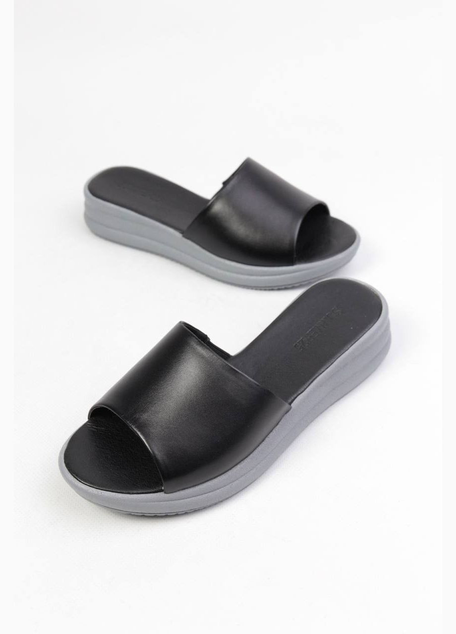 Черные шлепанци Benito