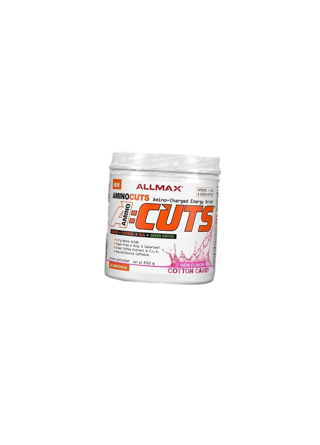 Жиросжигатель с Аминокислотами, Aminocuts, 210г Сахарная вата (02134013) ALLMAX Nutrition (296687020)