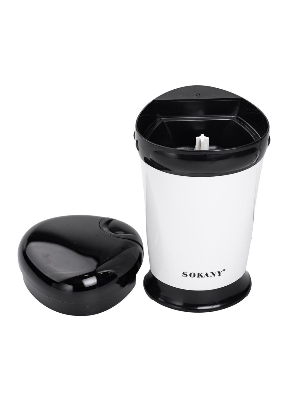 Электро кофемолка 180 Вт автоматическая 75 г для дома с мелким помолом Белая SM-3012 Sokany (322413030)