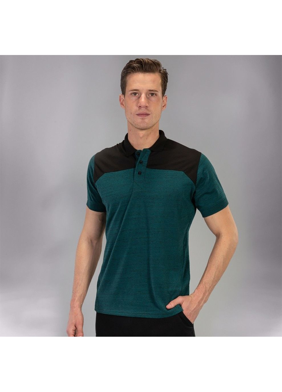 Зеленая футболка-поло polo hirt winner ii cotton green-black s/s зеленый, черный для мужчин Joma