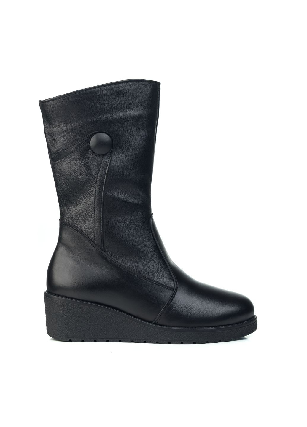 Черные зимние полусапог (1186цп) Marigo