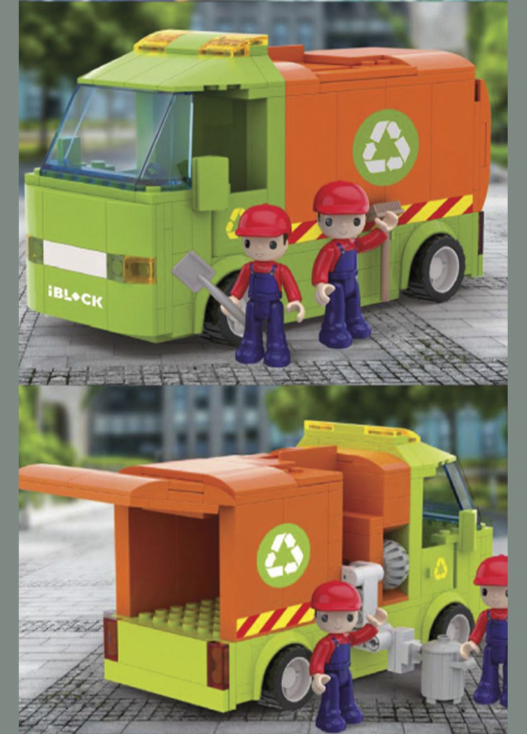 Конструктор Kids hits JUNIOR Грузовик для сбора мусора цвет разноцветный ЦБ-00264669 Iblock (307362694)