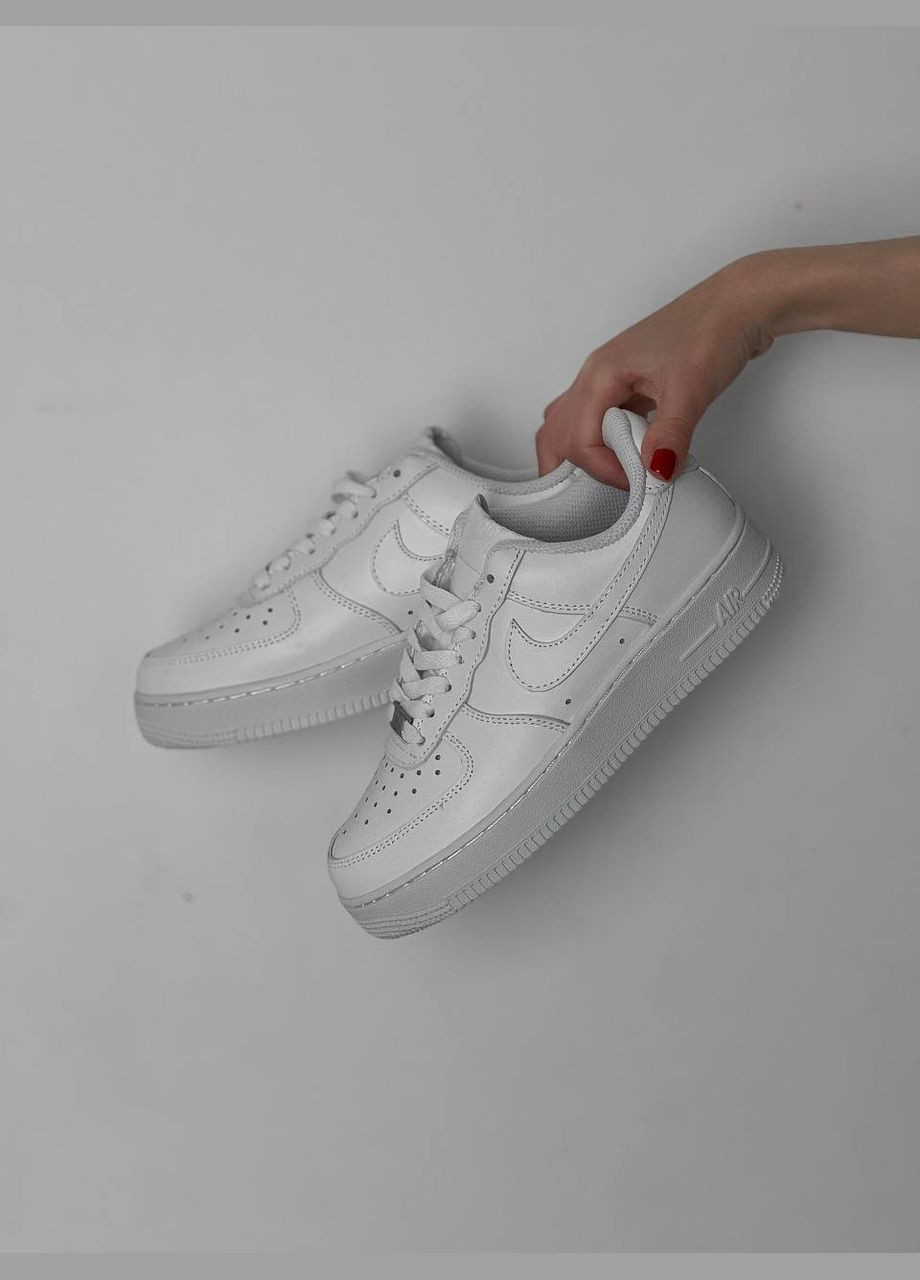 Білі всесезонні кросівки Vakko Nike Air Force 1 Low ‘07 White Edition