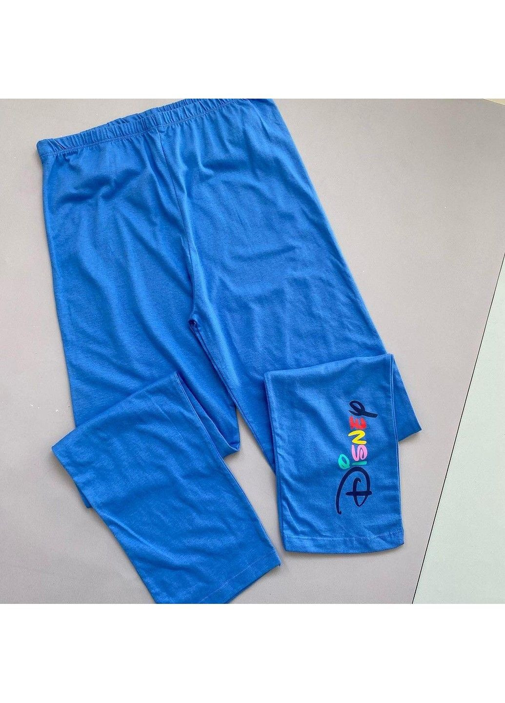 Синяя пижама хлопковая (сборный комплект) детская футболка+штаны, мятная, синяя Primark