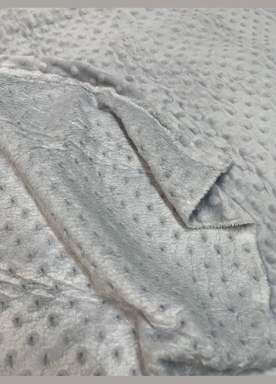 Плед мягкий ворсистый гипоаллергенный 180х215 см Серый (П4Кmur-flis-pled-005-02) No Brand (308755236)