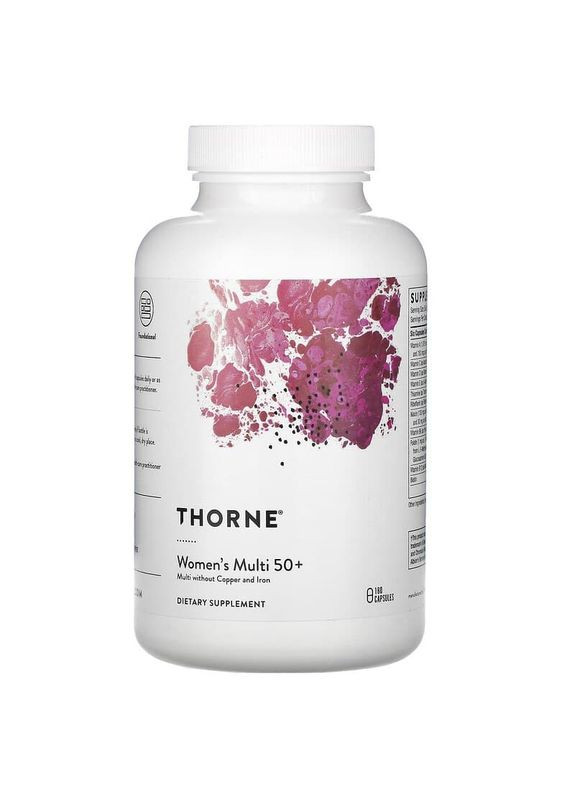 Мультивитамины для женщин 50+, Women's Multi, Thorne, 180 капсул Thorne Research (351382637)