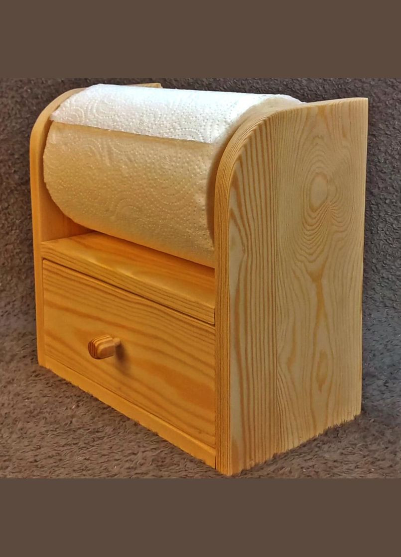 Держатель для бумажных полотенец из дерева Каманир карри (ДКП-007403) No Brand (327848075)