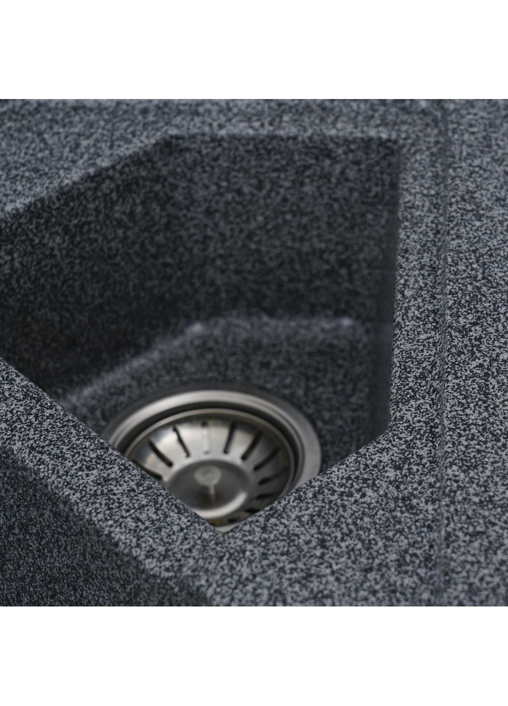 Гранітна мийка для кухні 9950 PANDORA матова Графіт Valeso (358059711)