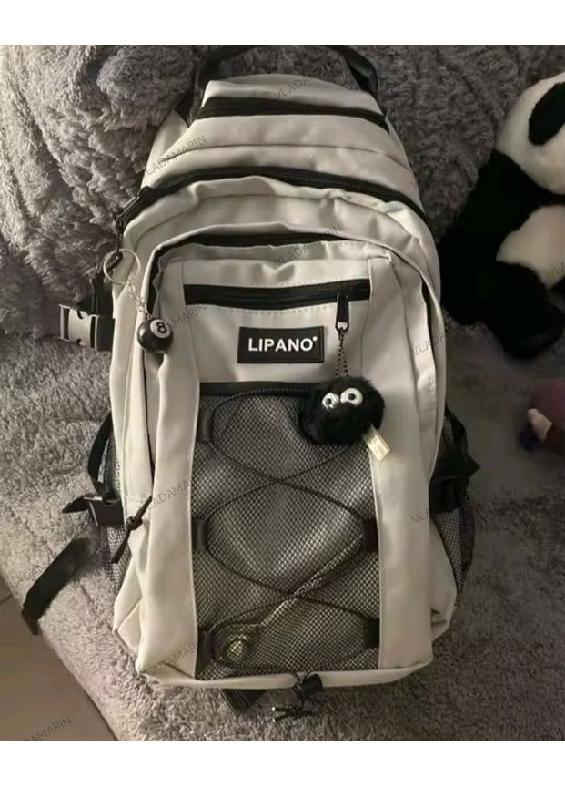 Шкільний рюкзак Lipano для стундентів,коледжу,підлітків зі значками та м'якою іграшкою(дайдалонг) No Brand (366547247)