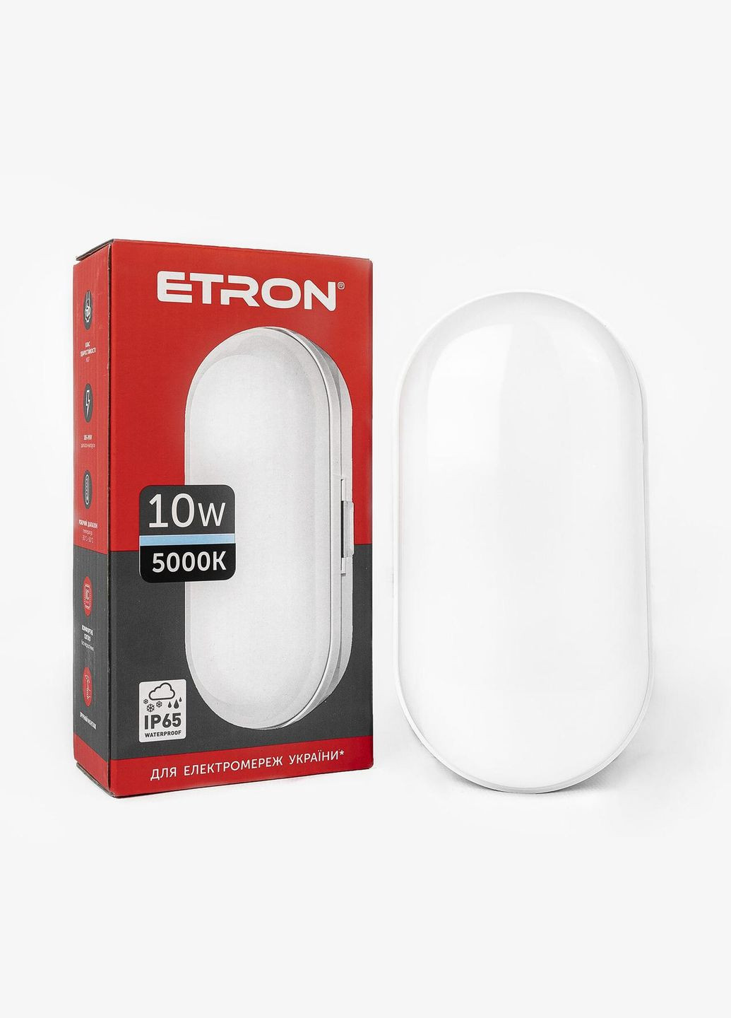 Світлодіодний світильник Communal 10W 5000К ellipse 1-ECP-503-E ETRON (334846144)