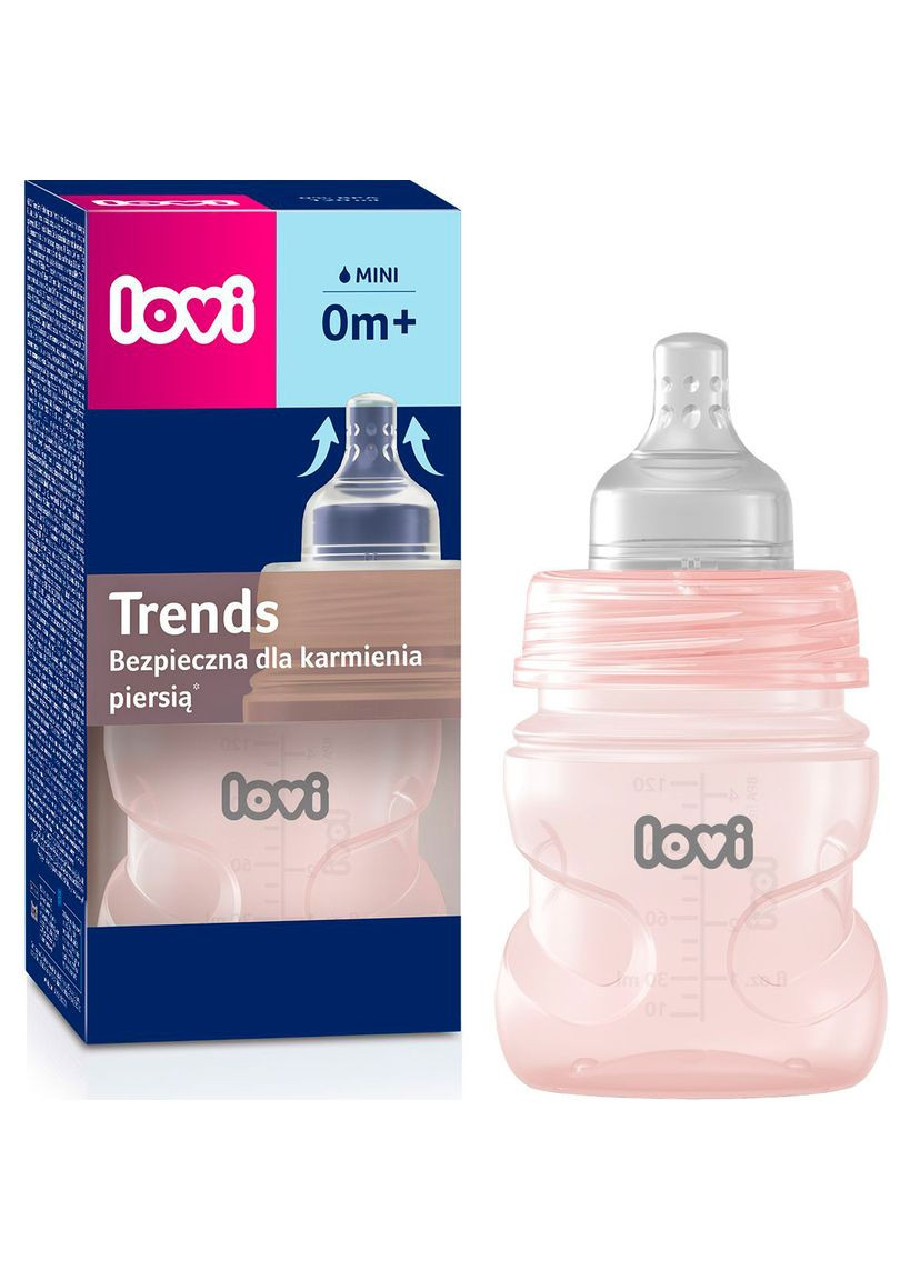 Бутылочка для кормления Trends 120 мл розовая () Lovi 21/565_pin (328398594)