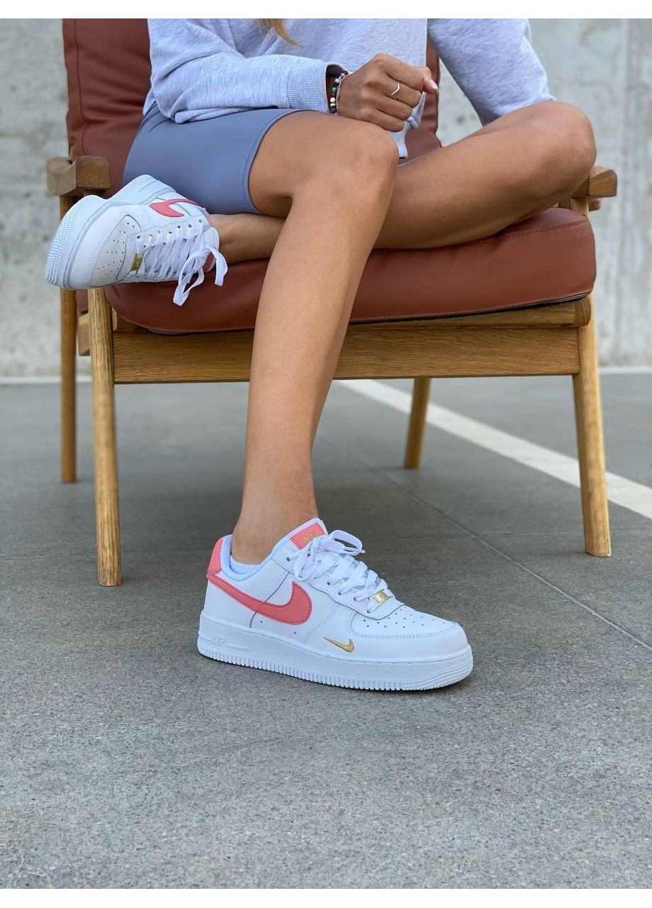 Розовые демисезонные кроссовки мужские nike air force 1 07 rust pink найк аир форс 1 премиум No Brand