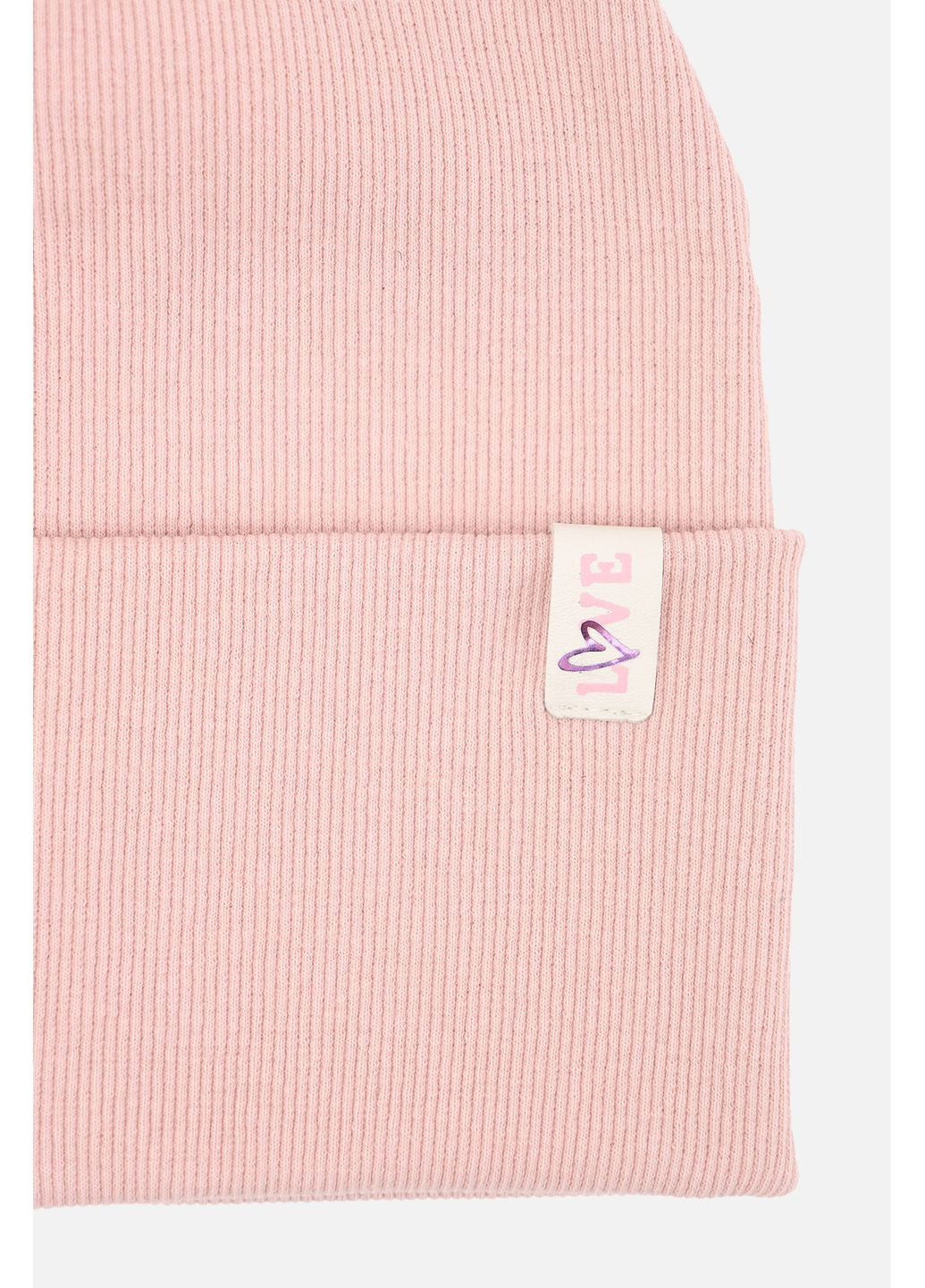 Шапка для дівчинки колір пудровий CB-00281901 Yuki (348839373)