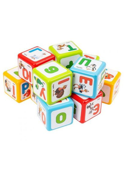 Кубики видувні "Азбука+Арифметика", 12 шт ТехноК (372822632)