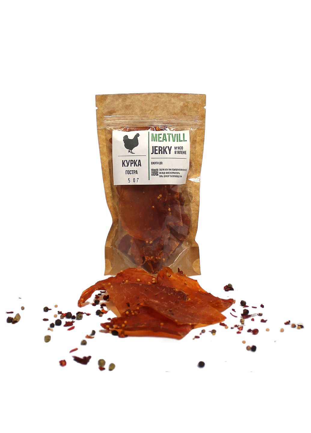 Джерки курка гостра крафт 50г Meatvill (322457404)