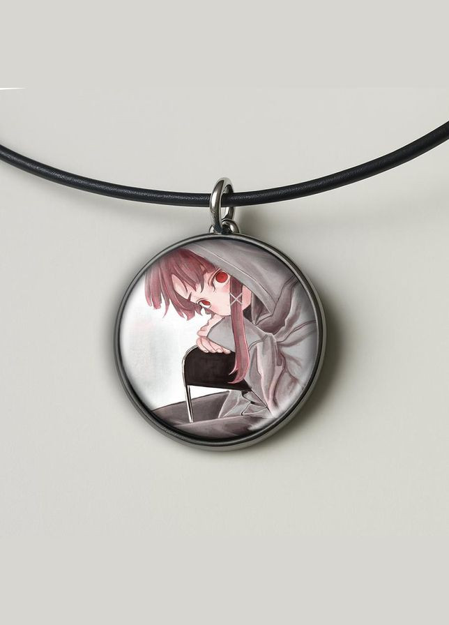 Підвіска (кулон) Аніме Експерименти Лейн #07 (круглий) No Brand (328050385)