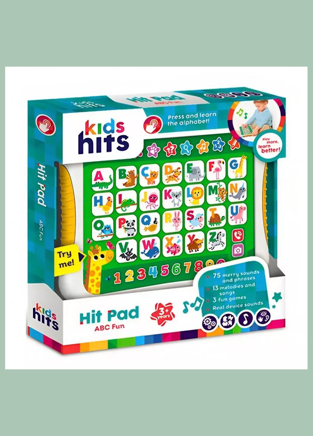 Планшет игрушечный Алфавит животные (KH01/003) Kids Hits (333252617)