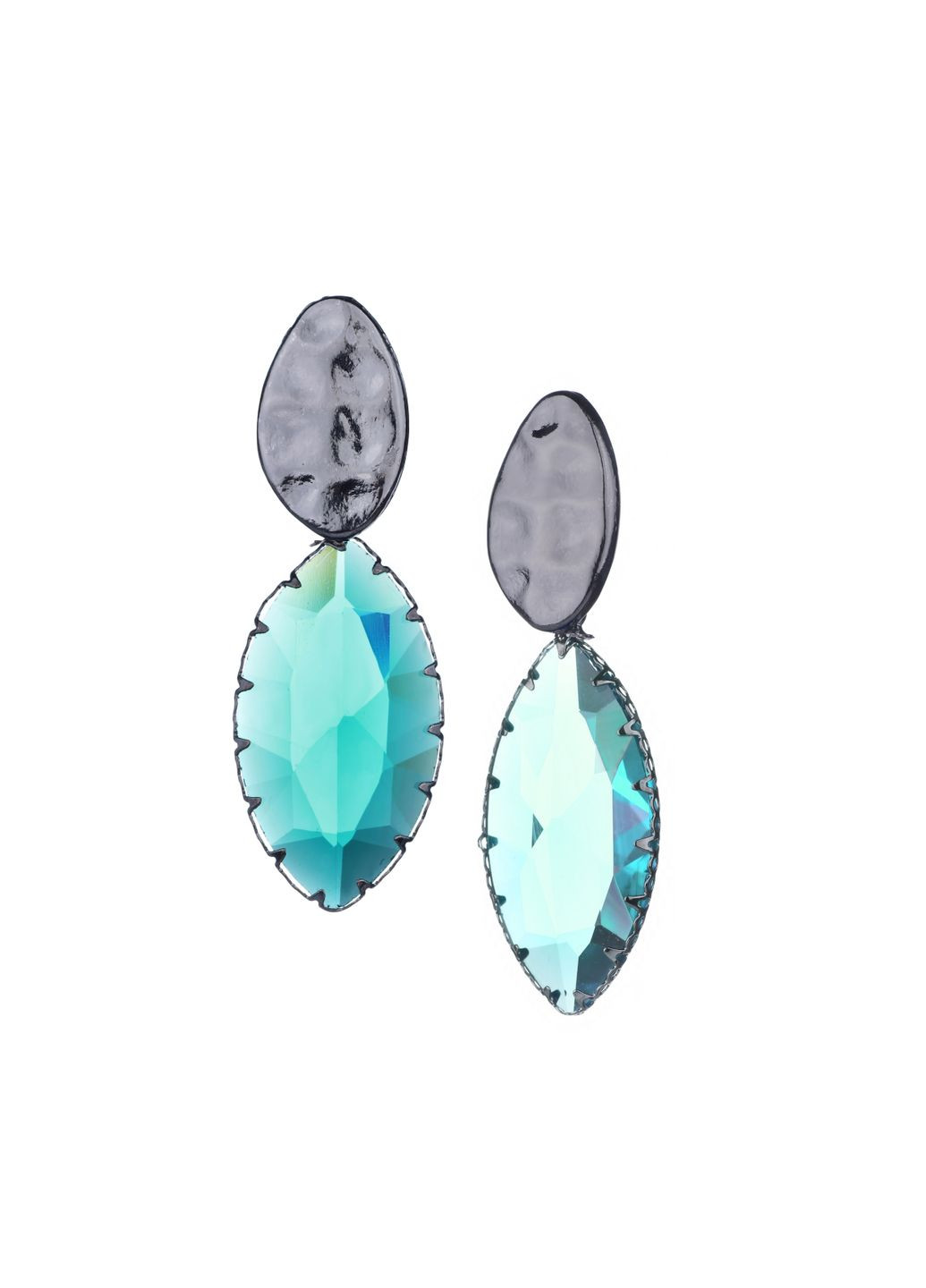 Сережки підвіски Зелений лід Sincera (340465238)