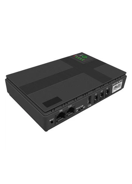Безперебійник (міні ДБЖ / UPS) для Wi-Fi роутера та модема 10400 mAh 5V/9V/12V до 10 годин автономної роботи DC1018P UFT (399769069)