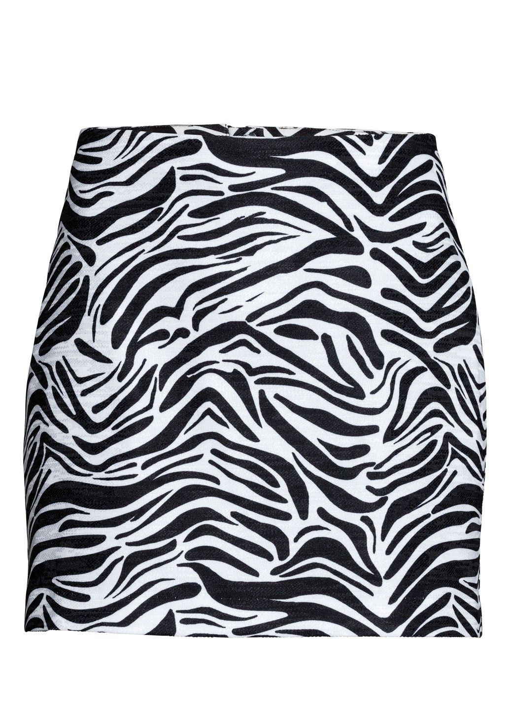 Черно-белая зебра юбка H&M