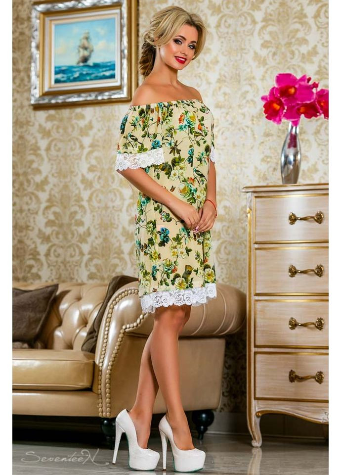 Желтое кэжуал платье 802.2249 Seventeen