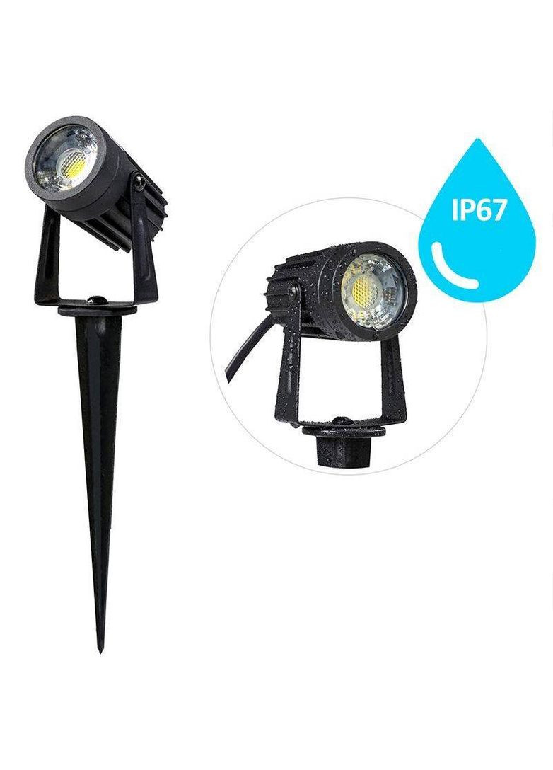 Світильник ґрунтовий Nedes LGL, світлодіодний, 3W, 200Lm, 2800K, IP67, садовий ліхтар, метал No Brand (329200397)