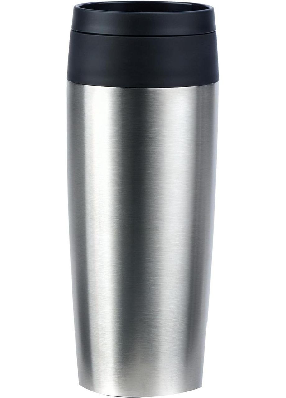Дорожная термокружка N20201, 0.36 л, Нержавеющая сталь, С винтовой крышкой, Сохранение тепла 4 ч Emsa (372154158)