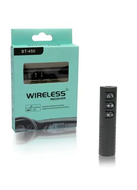 ФМ модулятор Блютуз адаптер MHZ AUX авто BT450 WIRELESS AUX (BLUETOOTH) No Brand (325701639)