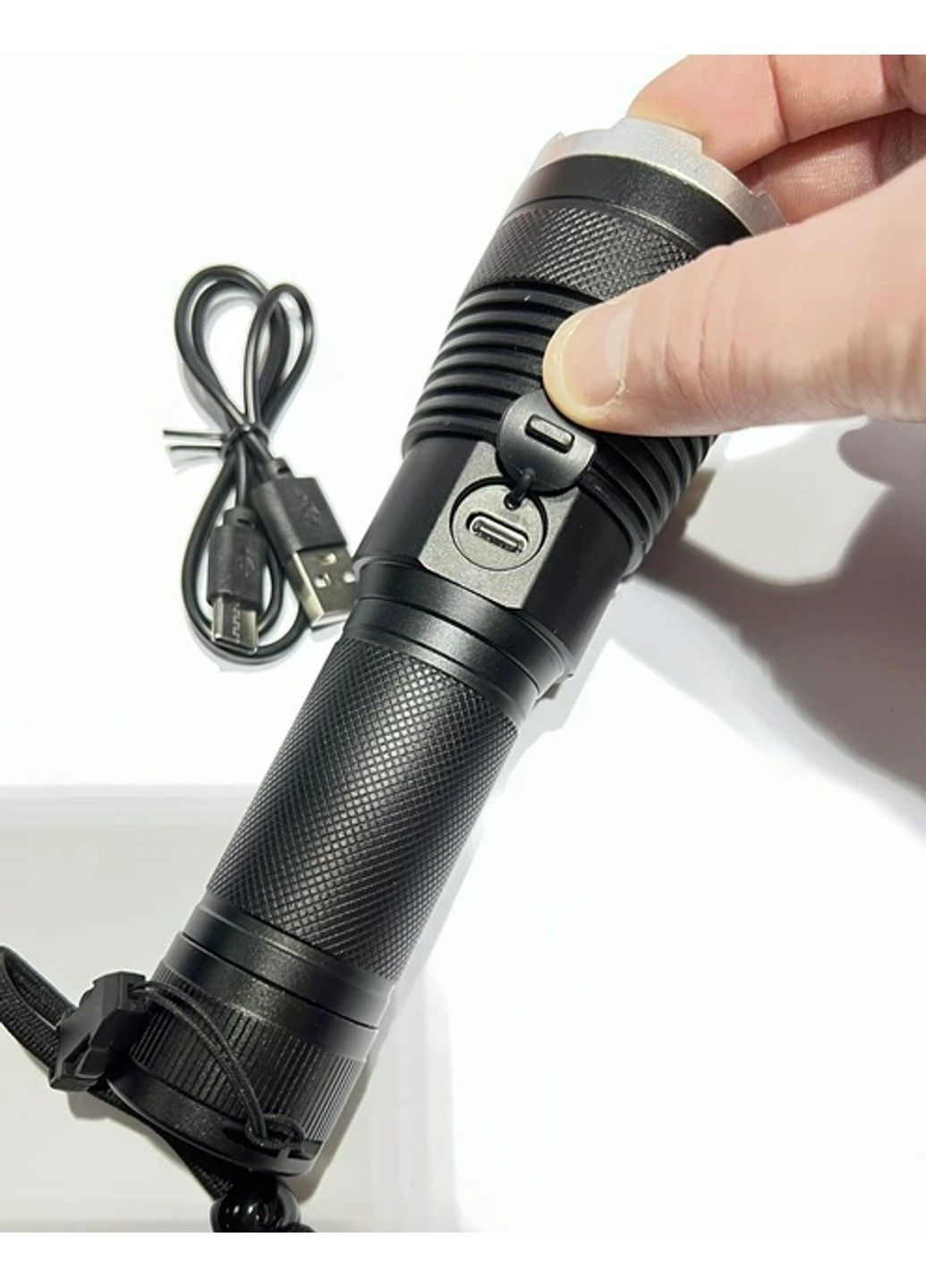 Ручний ліхтар BL-A75-P90 zoom + Type-C + 26650 (3xAAA) 5 режимів Police (315705004)