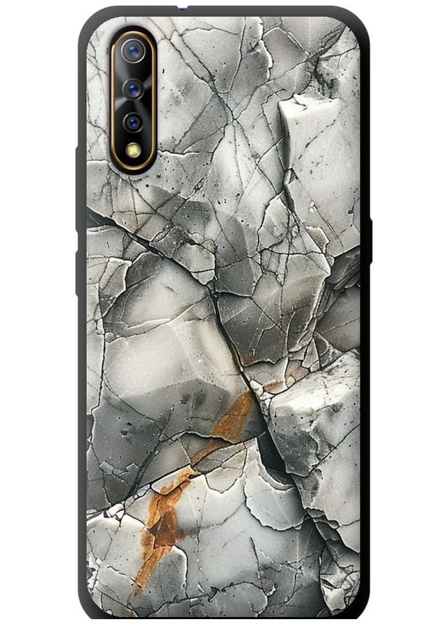 TPU черный чехол 'Серый мрамор' для Endorphone Vivo V17 Neo (285105076)