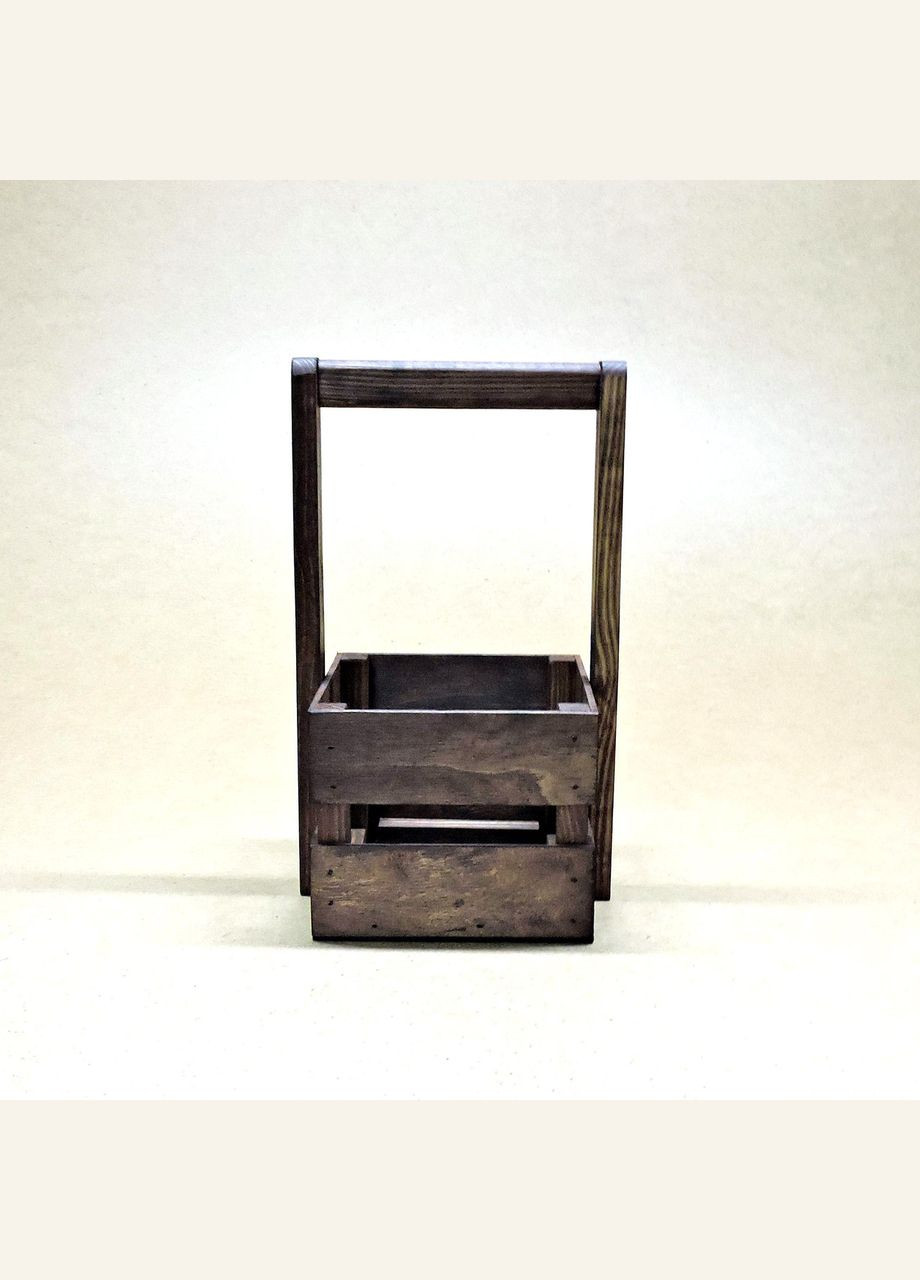 Подарочная корзинка из дерева Шервуд 15х15 мокко (ПДК-0021210) No Brand (328909736)