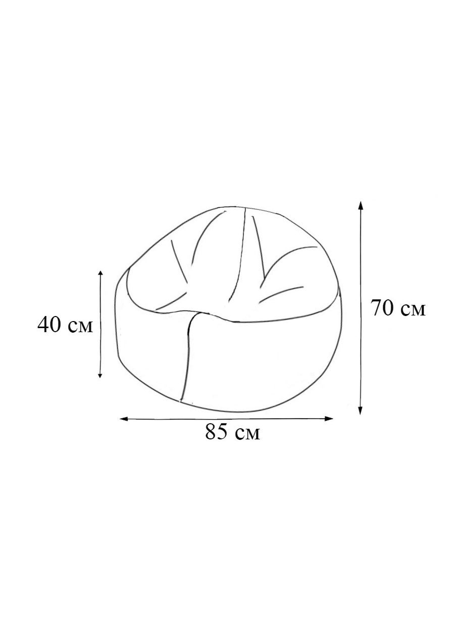 Крісло - мішок Хмаринка 85 см Allure Denim SkyPuff (339871635)