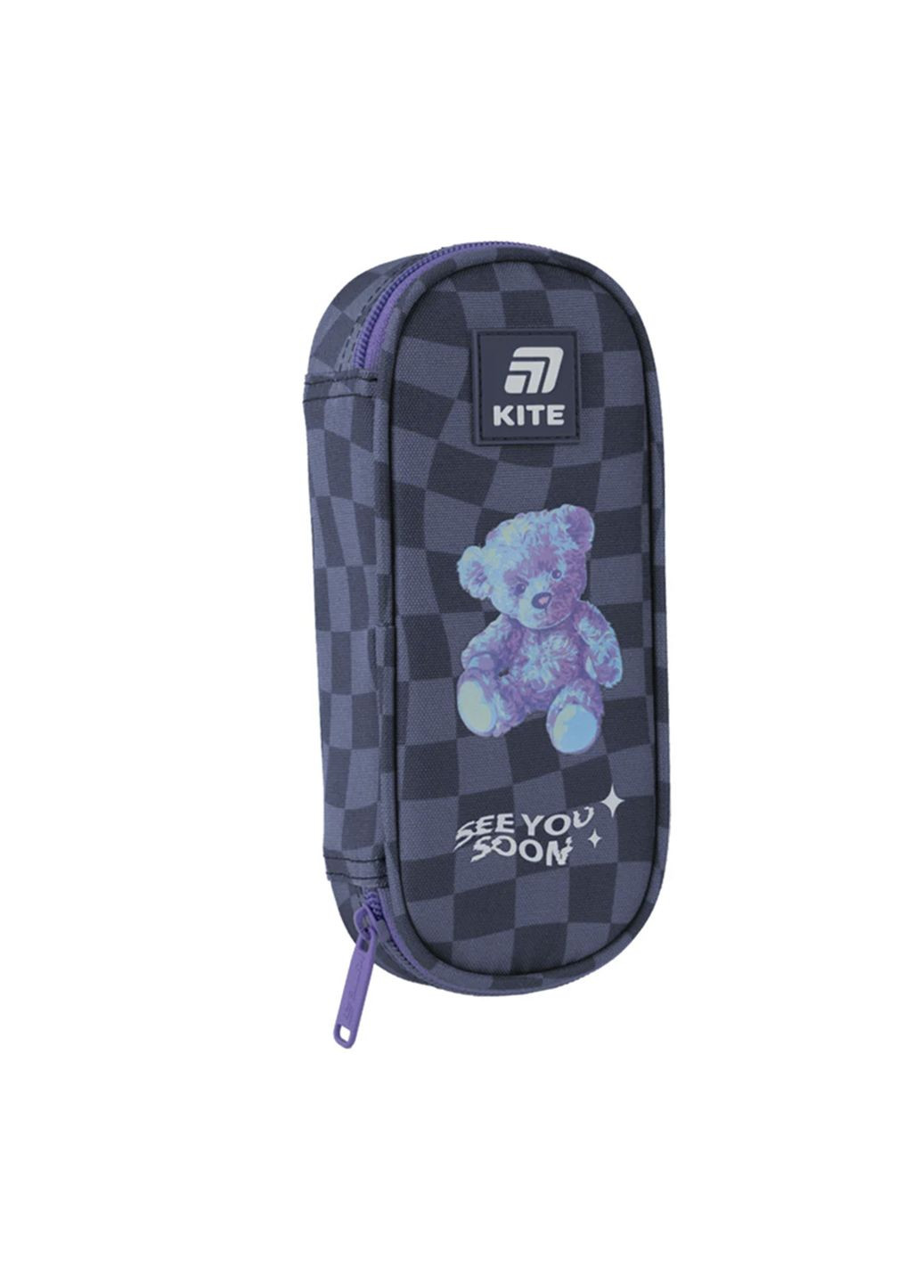 Шкільний пенал колір сірий ЦБ-00281119 Kite (341485724)